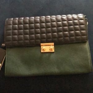 Green/Black purse